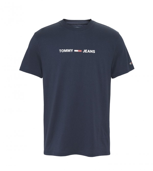 tommy jeans small text tee