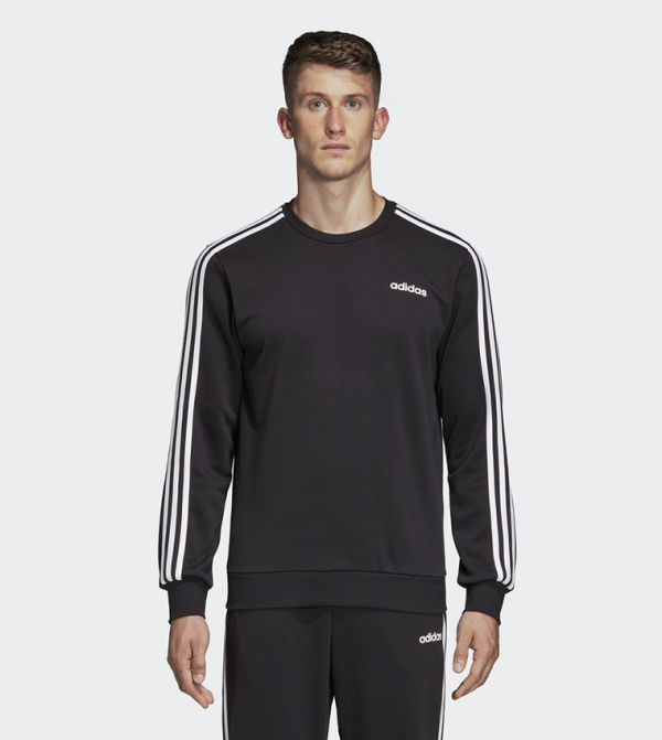 adidas essentials 3 stripes sweatshirt