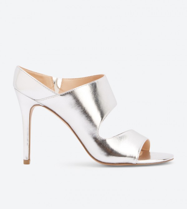 dsw silver high heels