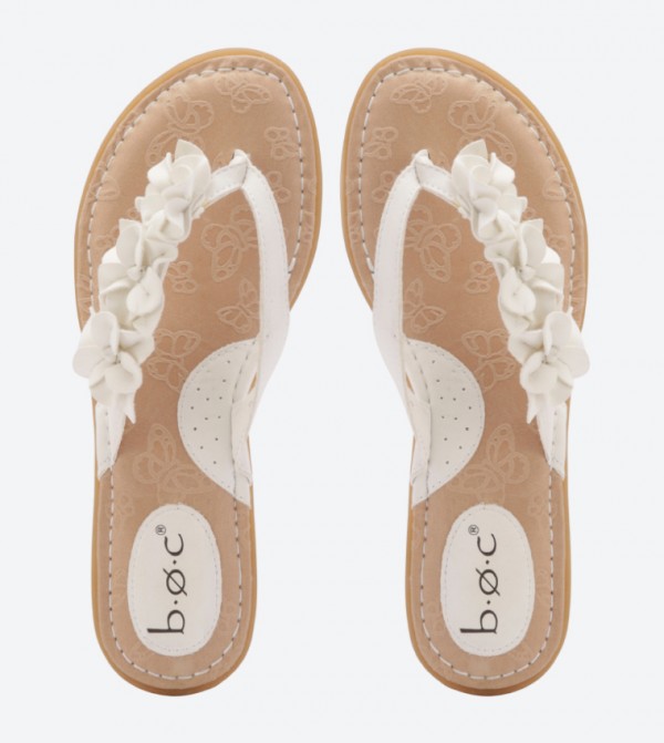 dsw white flip flops