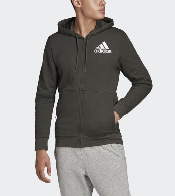 adidas sport id full zip hoodie