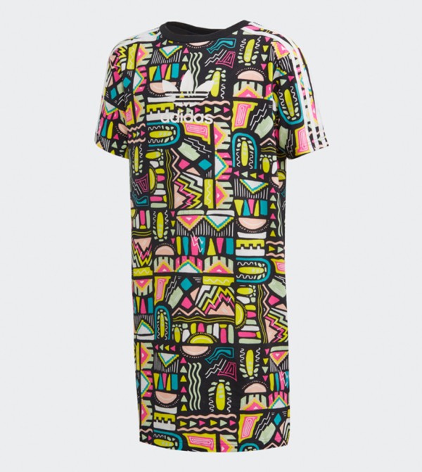 adidas tee dress multicolor