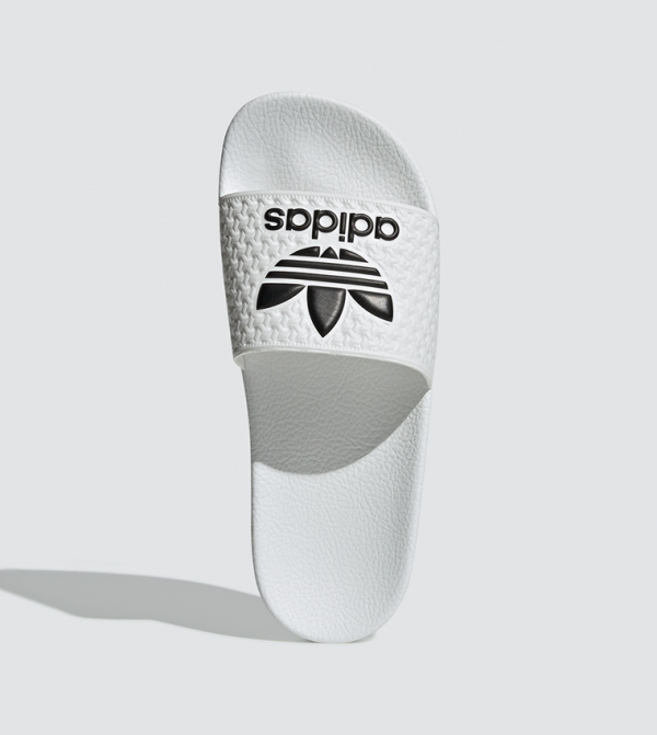 adilette slides white