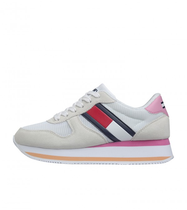 tommy jeans flag flatform trainers