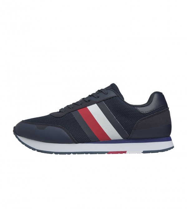 tommy hilfiger mixed texture trainers