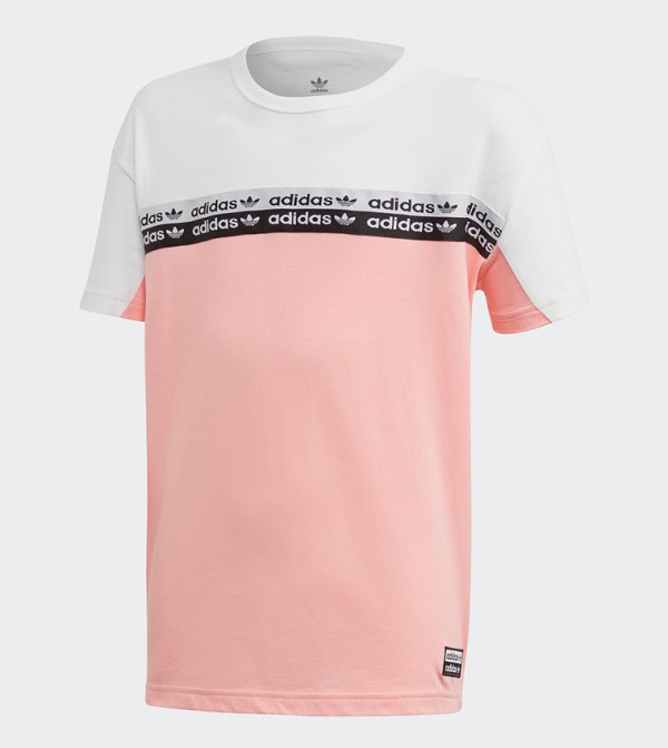 glow pink adidas shirt