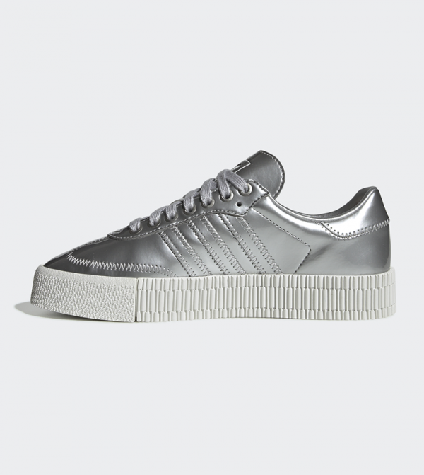 adidas sambarose white silver