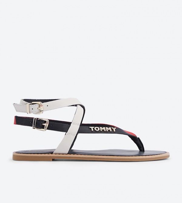 tommy hilfiger iconic strappy flat sandal