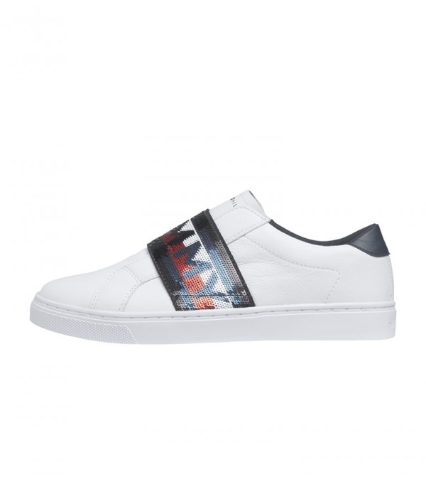 tommy jeans slip on logo trainers