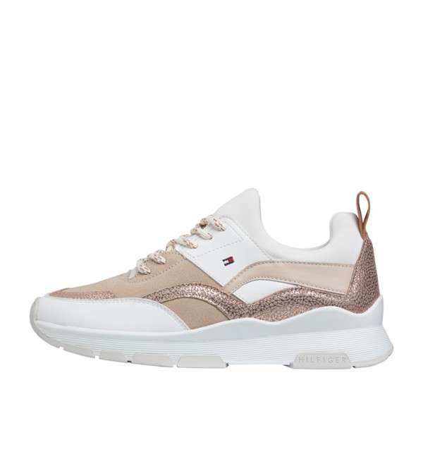 sporty chunky glitter trainers