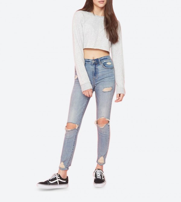 garage retro high waisted jeans