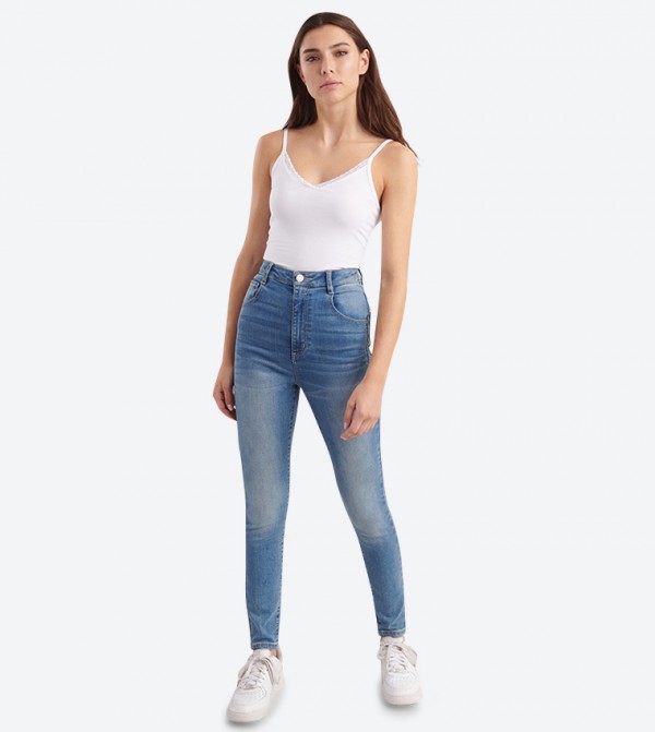 extreme high waisted jeans