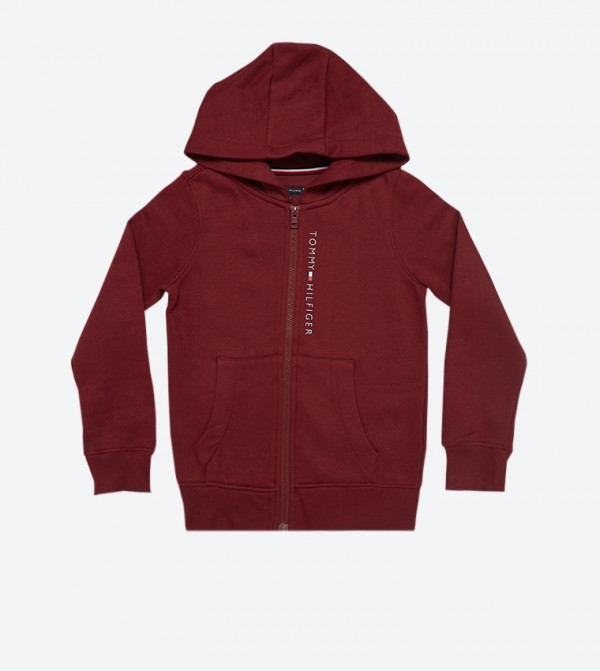 burgundy tommy hilfiger hoodie