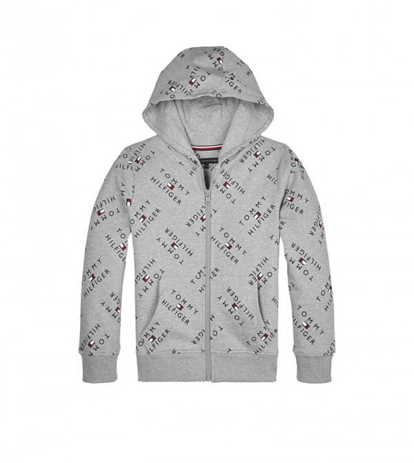 tommy hilfiger pure cotton logo hoodie