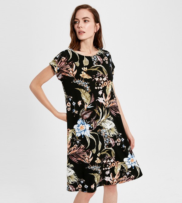 mid length jersey dress
