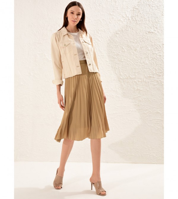 mid length satin skirts near me