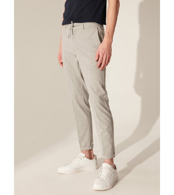 slim crop trousers