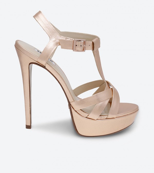 rose gold comfort sandals