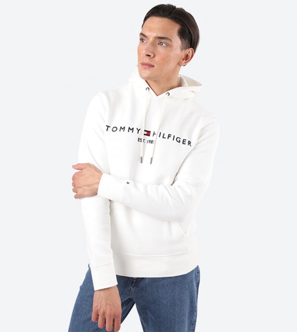 tommy hilfiger high neck logo sweatshirt