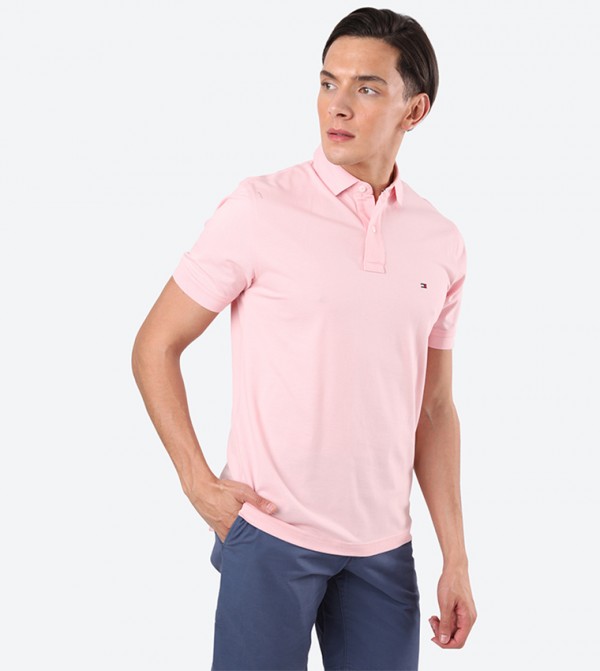 skechers polo shirt kids pink