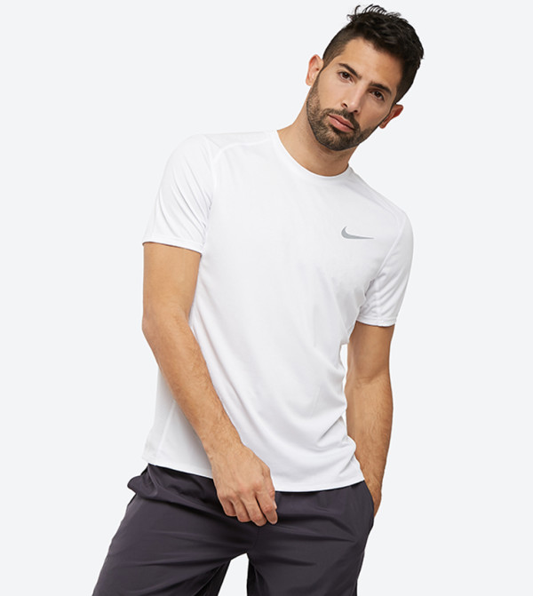 nike miler white t shirt