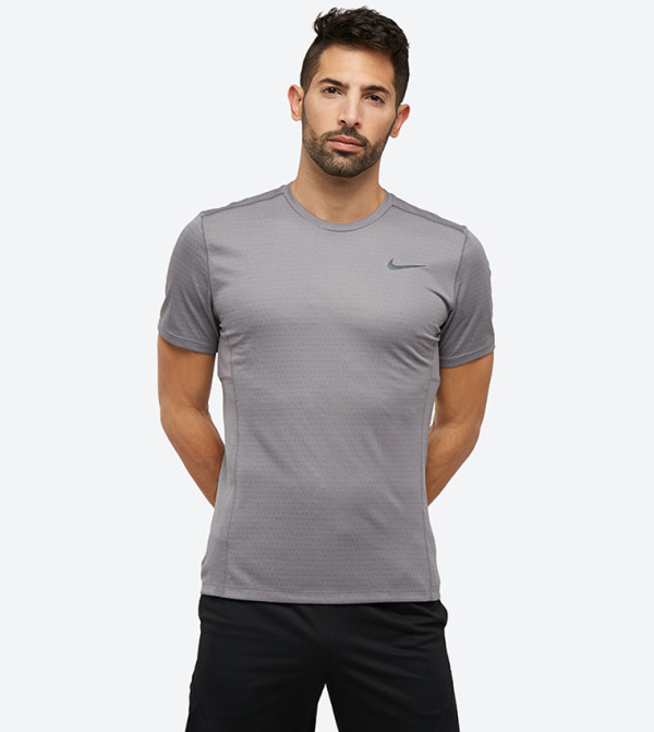 nike miler t shirt grey