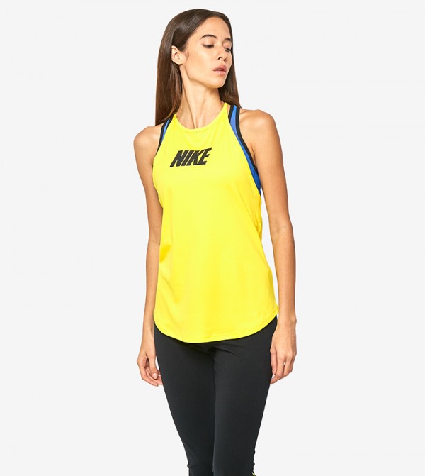 nike yellow tank