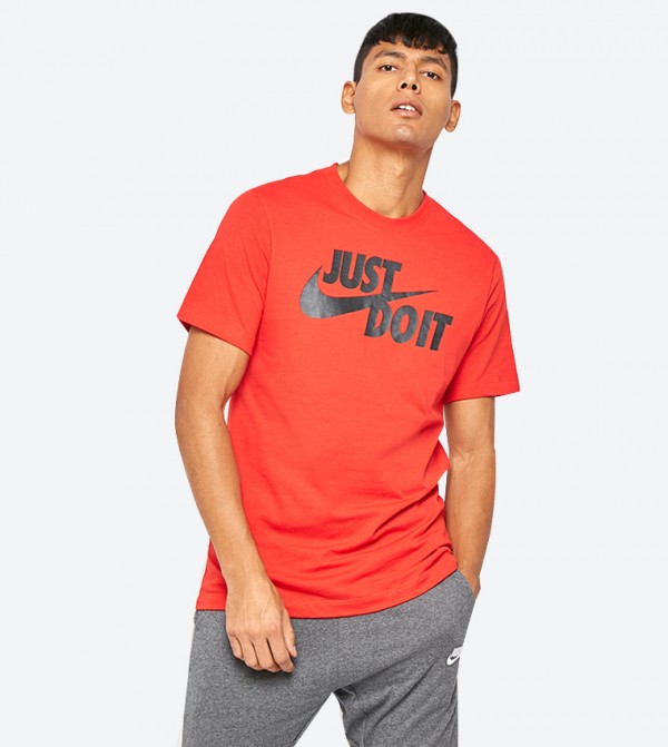 nike just do it neck t shirt