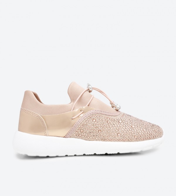 qupid rose gold sneakers
