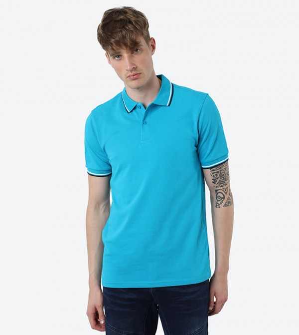 light blue polo