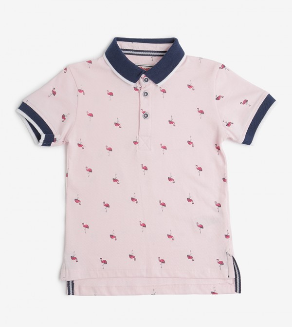 pink polo t shirt