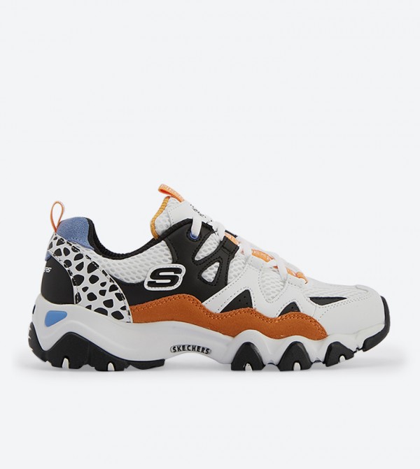 skechers d'lites orange