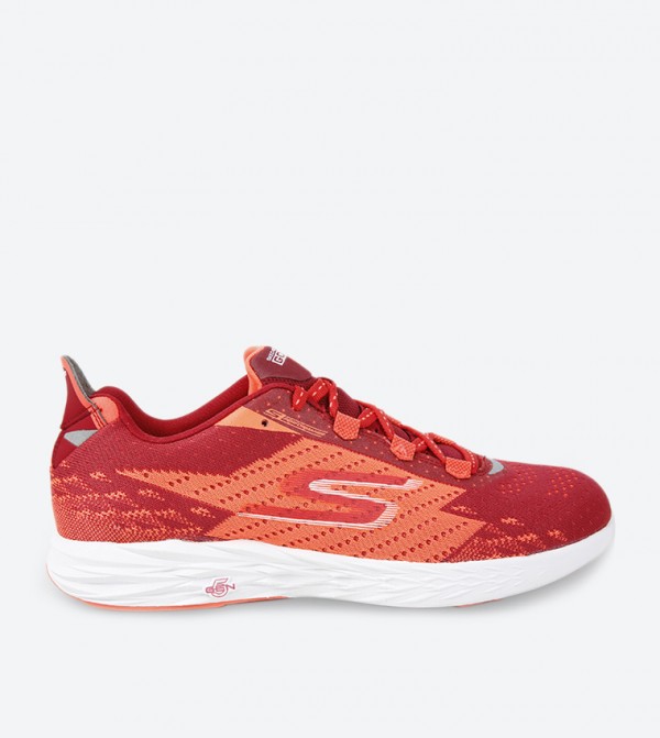 skechers go run 5 orange