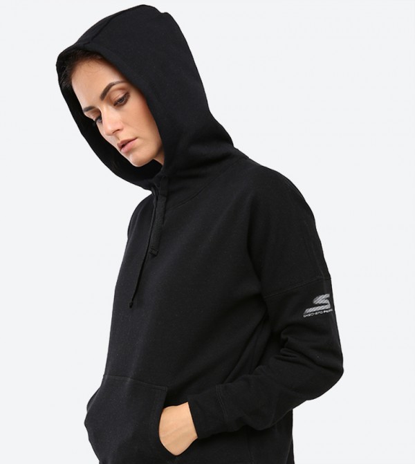 skechers hoodie womens black
