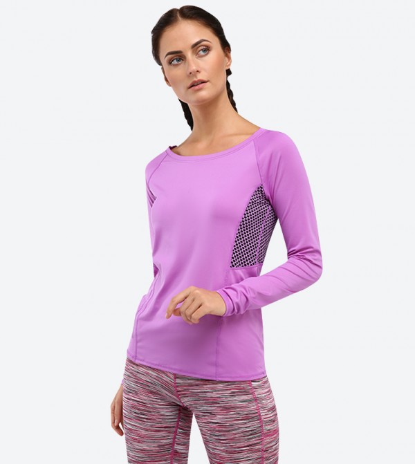 skechers t shirt purple