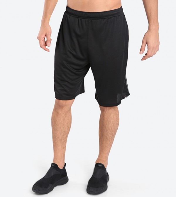 skechers shorts black