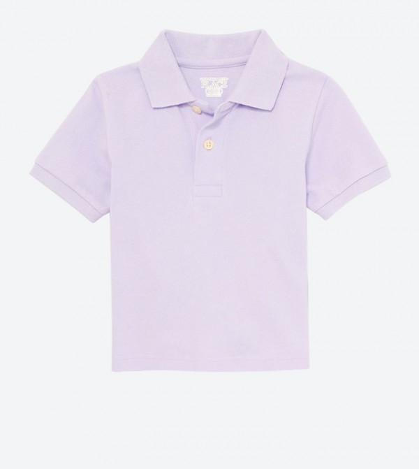 purple children's polo shirts