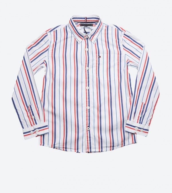 tommy hilfiger vertical striped shirt