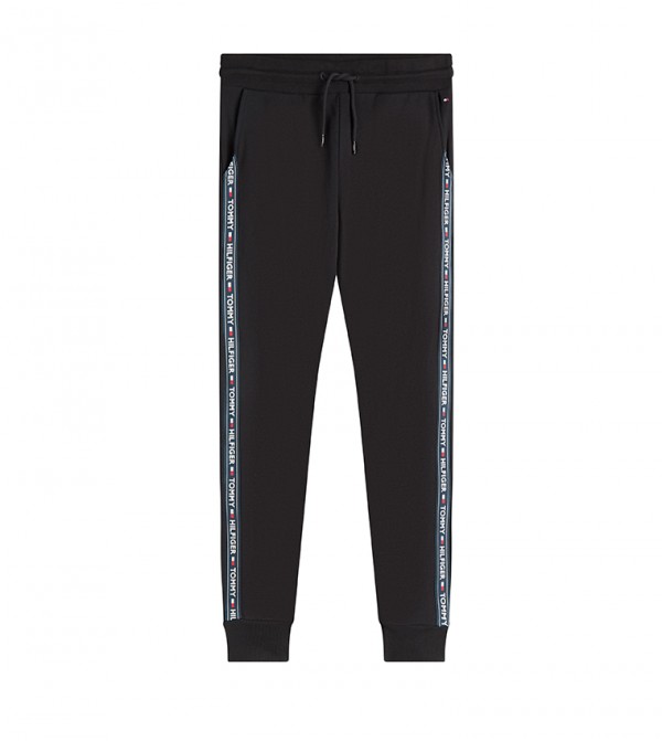 tommy hilfiger repeat logo tape joggers