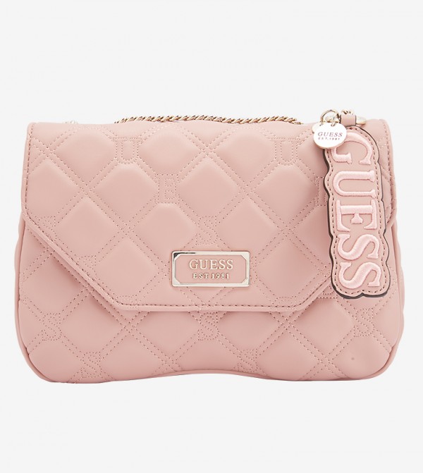 Lolli Convertible Xbody Flap Shoulder Bags Pink