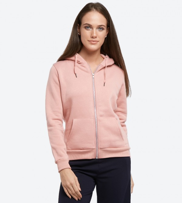 pink sweat jacket