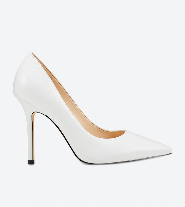 nine west white pumps