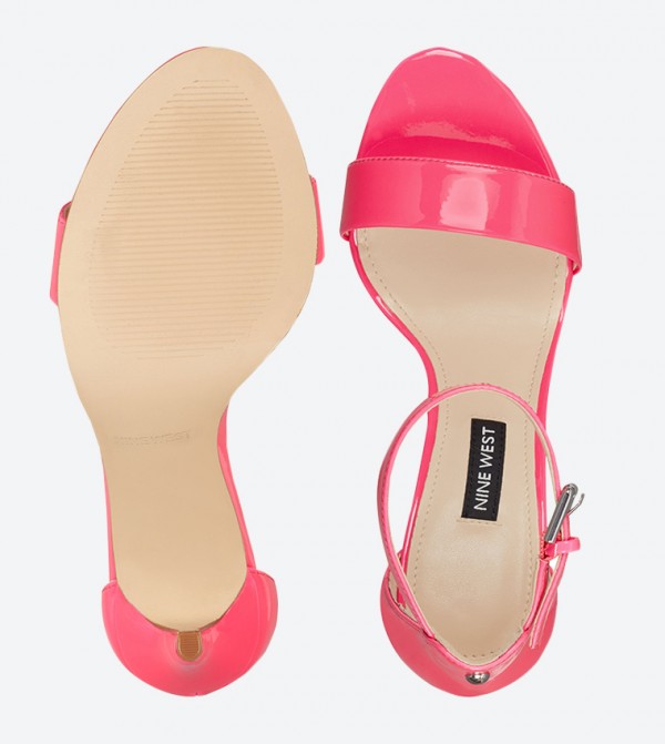 Mana Ankle Strap Buckle Closure Sandals Pink Mana Ankle Strap Sandals