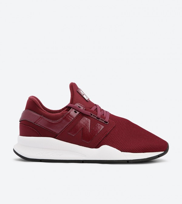 247 Lifestyle Lace Up Closure Sneakers - Burgundy WS247UA
