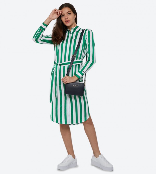 green tommy hilfiger dress
