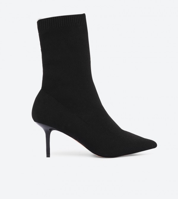 Oliewet Knitted Pointed Toe Sock Boots 
