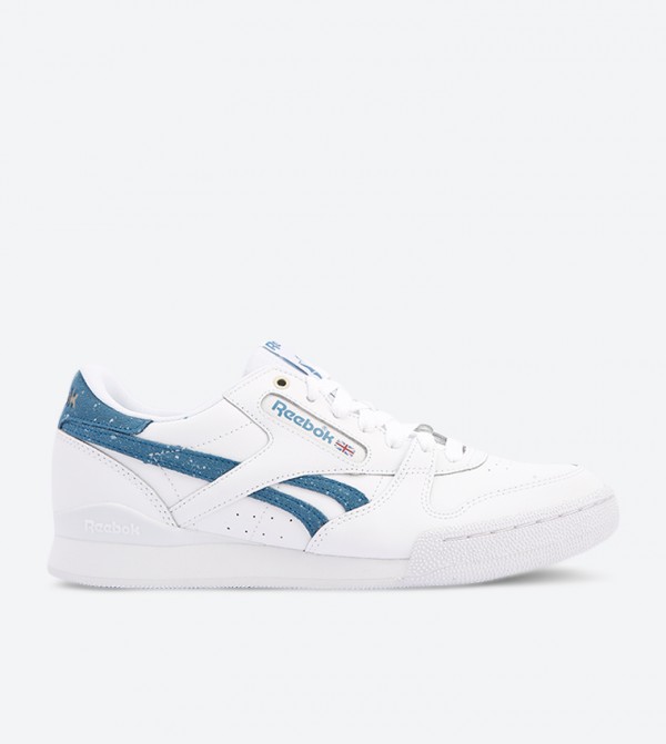 Phase 1 Pro Lace Up Closure Sneakers - White CN3856