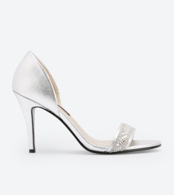 dsw womens silver heels
