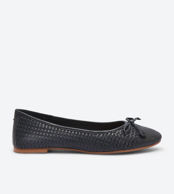 dune hennah woven ballerina shoes