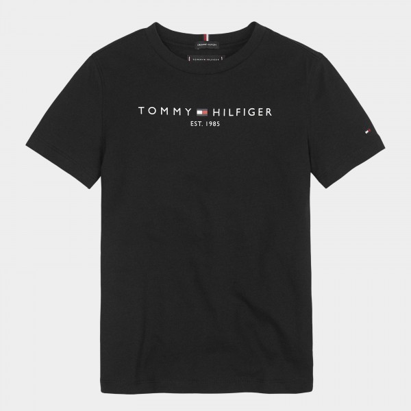 tommy hilfiger black and white t shirt